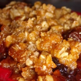Slow Cooker Fruit Crisp by Nutmeg Nanny
