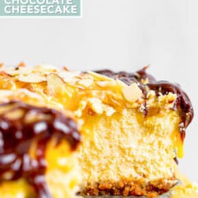 German Chocolate Cheesecake pin for Pinterest.