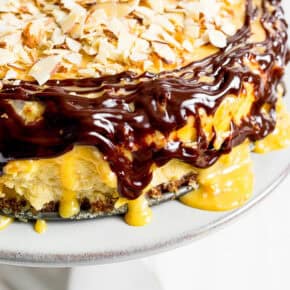 German Chocolate Cheesecake pin for Pinterest.