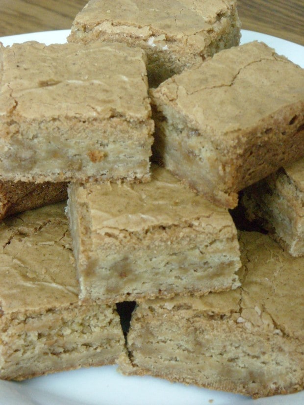 Brown Butter Toffee Blondies by Nutmeg Nanny