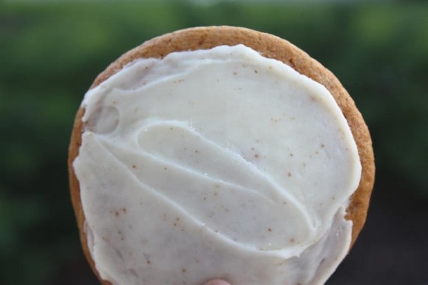 Pumpkin Cookies with Brown Butter Icing by Nutmeg Nanny These pumpkin cookies with brown butter icing are perfect for fall. Cakey cookies topped with homemade brown butter icing. How can you not love these cookies?