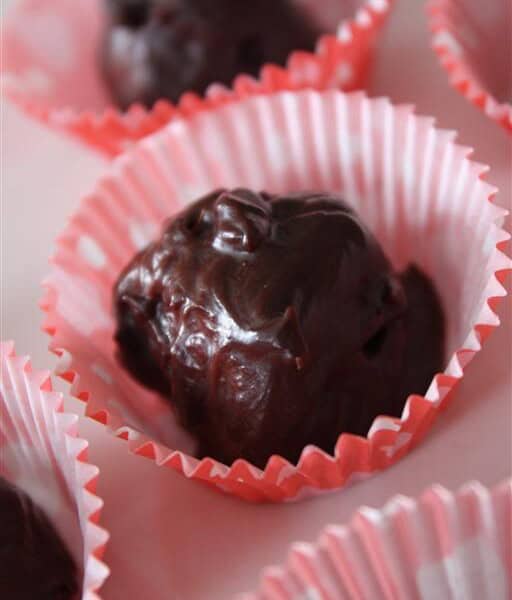 Fresh Raspberry Marzipan Truffles by Nutmeg Nanny