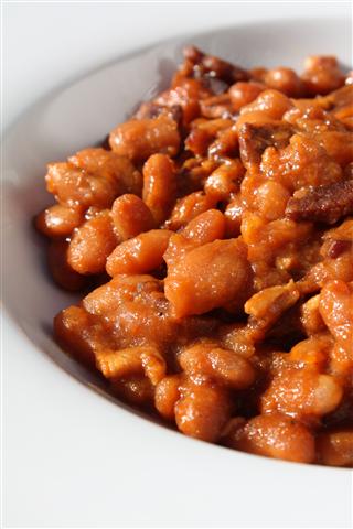 Maple Baked Beans by Nutmeg Nanny