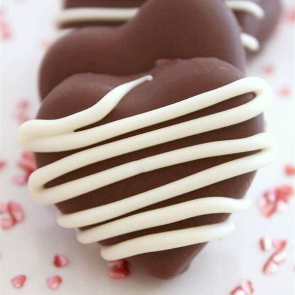 Chocolate Covered Marzipan Hearts by Nutmeg Nanny