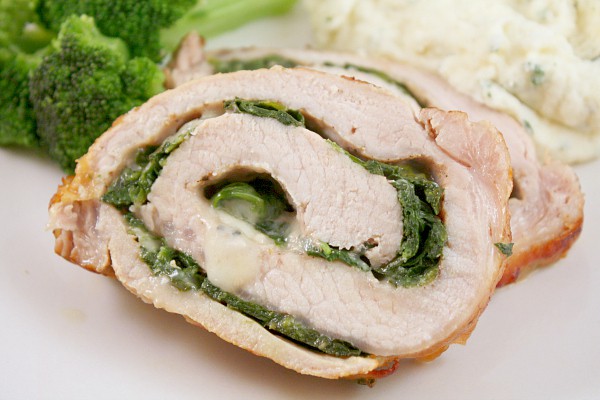 Rolled Pork Florentine by Nutmeg Nanny