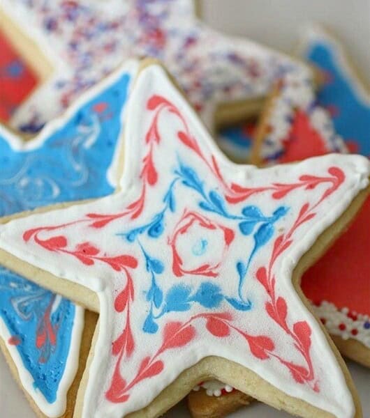 Fourth of July Sugar Cookies by Nutmeg Nanny
