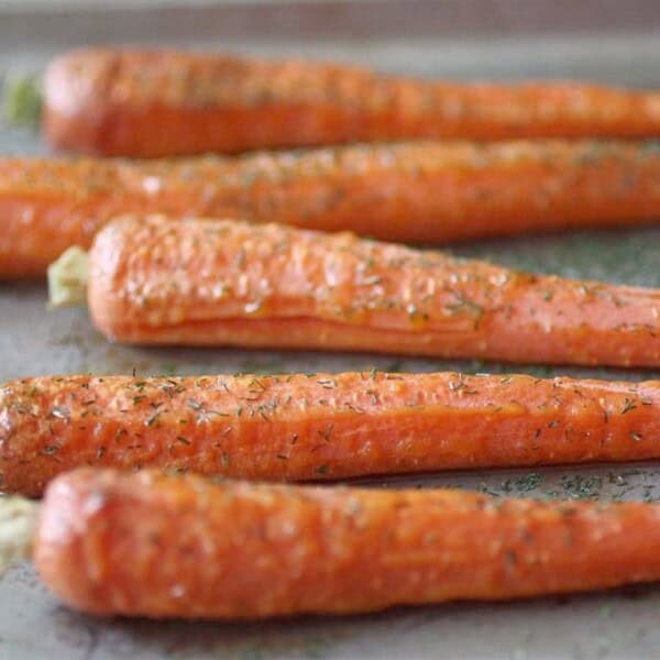 Roasted Carrots with Dill by Nutmeg Nanny