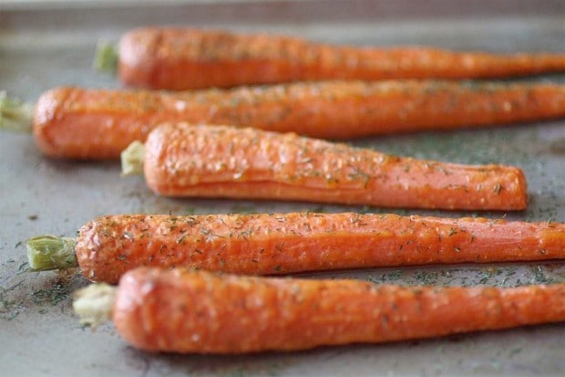 Roasted Carrots with Dill by Nutmeg Nanny