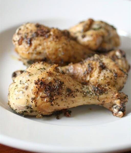 These roasted chicken legs are a simple dinner recipe that will please the whole family. Roasted till the skin is crispy and flavored with Italian blend seasoning. Plus they roast up in just 35 minutes!