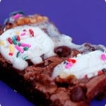 Funfetti Rocky Road Brownies via NutmegNanny.com