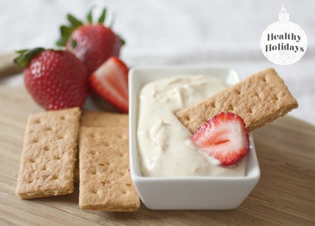 A sweet and delicious creamy cheesecake dip that is perfect for any holiday party. Serve with fresh fruit or graham crackers.