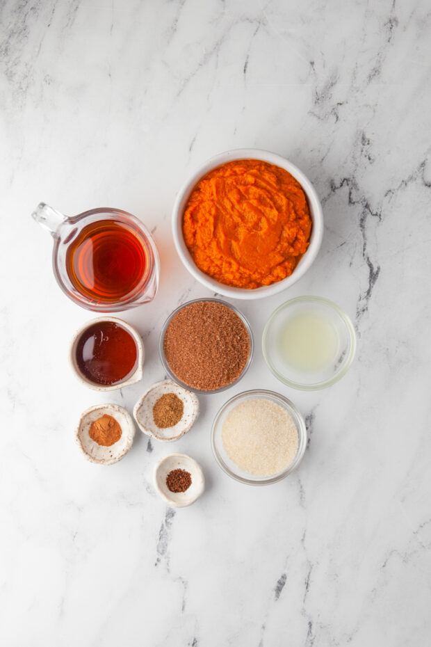 Ingredients to make Homemade Pumpkin Butter. 