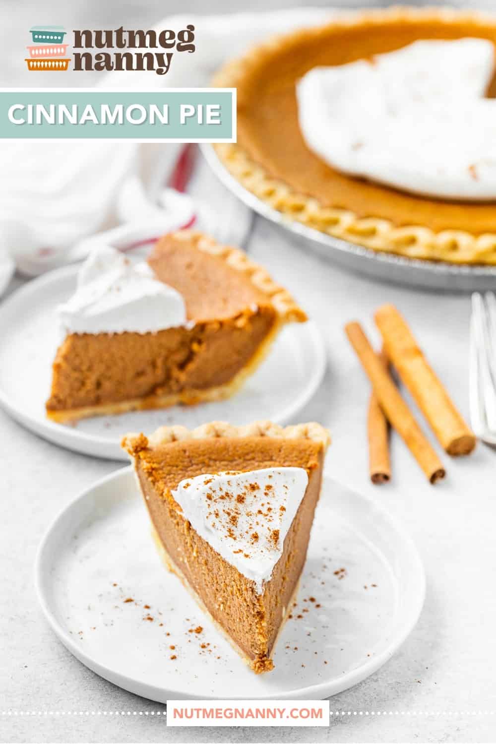 Cinnamon Pie pin for Pinterest. 