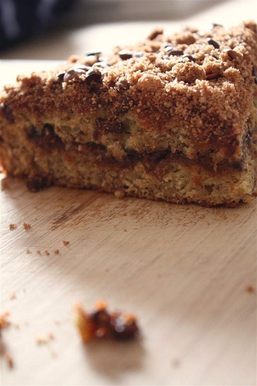 Banana Cinnamon Streusel Coffee Cake by Nutmeg Nanny