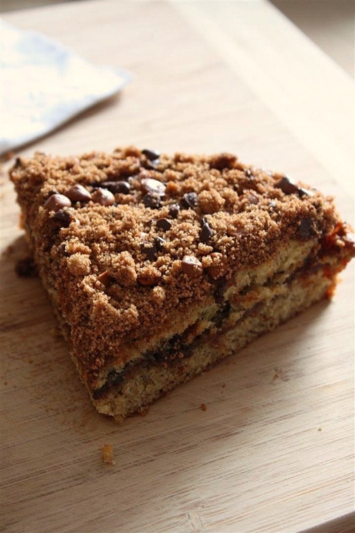 Banana Cinnamon Streusel Coffee Cake by Nutmeg Nanny