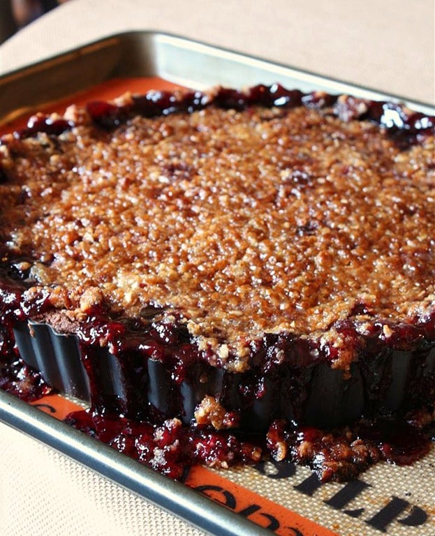 Cherry Pie with Chocolate Crust by NutmegNanny.com