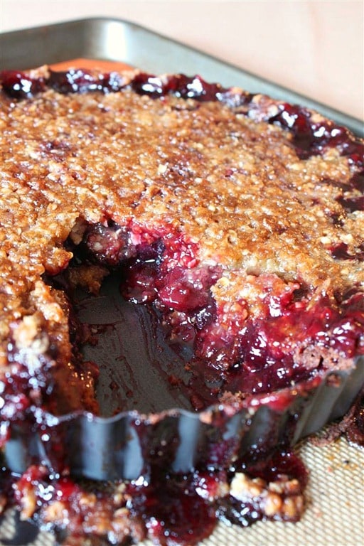Cherry Pie with Chocolate Crust by NutmegNanny.com