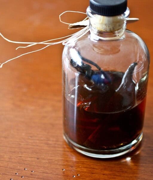This homemade barrel aged vanilla extract gives your homemade vanilla extract a pop of bourbon barrel flavor. Easy to make and packed full of vanilla bean flavor.