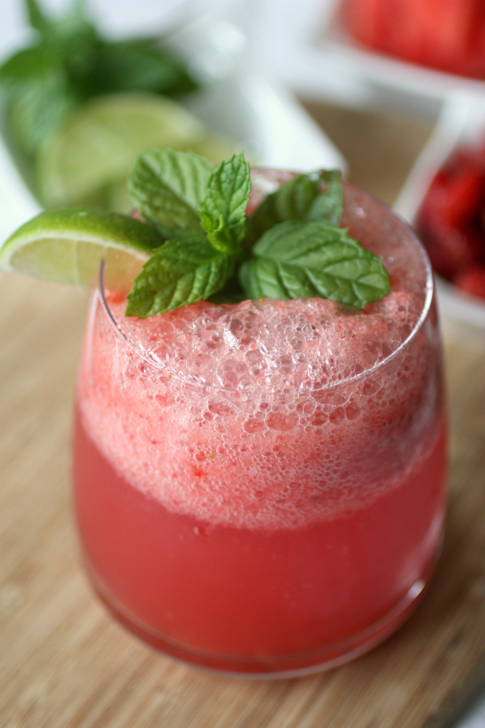 Strawberry Watermelon Agua Fresca by Nutmeg Nanny Strawberry Watermelon Agua Fresca by Nutmeg Nanny
