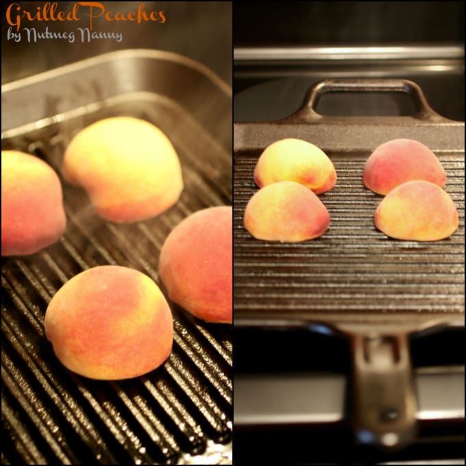 Grilled Peaches with Brown Sugar Sauce by Nutmeg Nanny Grilled Peaches with Brown Sugar Sauce by Nutmeg Nanny