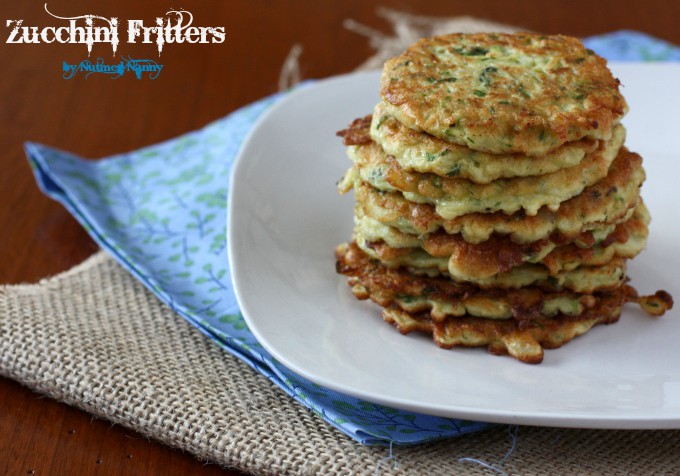 Zucchini Fritter by Nutmeg Nanny These zucchini fritters are super easy to make and are perfect as an appetizer, a light dinner or even a side dish. Time to use up that summer zucchini!