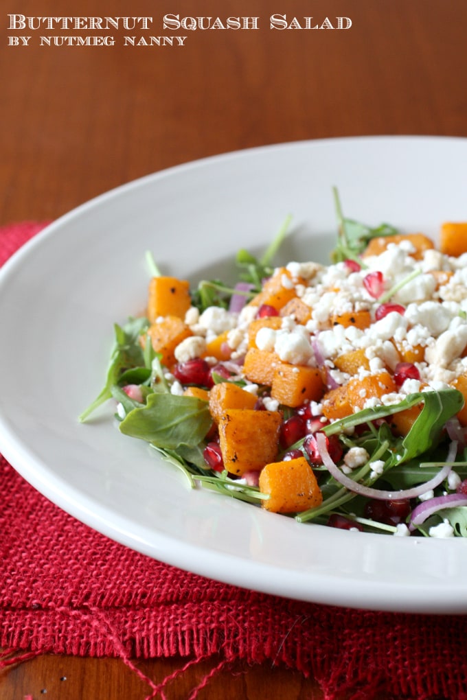Butternut Squash Salad in a bowl. 