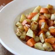 Maple Roasted Sweet Potatoes by Nutmeg Nanny