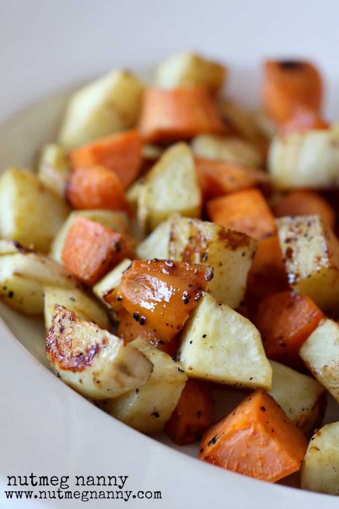 This sweet side dish is packed full of flavor. Trust me, if you love flavor you're going to love these maple roasted sweet potatoes. This sweet side dish is packed full of flavor. Trust me, if you love flavor you're going to love these maple roasted sweet potatoes.
