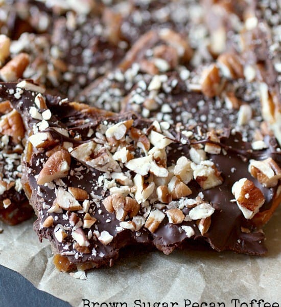 Brown Sugar Pecan Toffee by Nutmeg Nanny