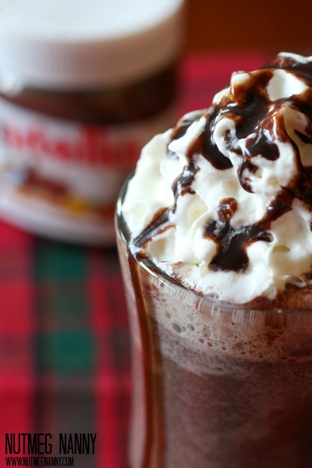This spiked Nutella hot chocolate is packed full of Nutella flavor and just a touch of toasted marshmallow vodka. This is the best way to keep warm at night.