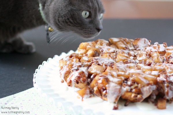 Nutty Cinnamon Roll Apple Cake by Nutmeg Nanny