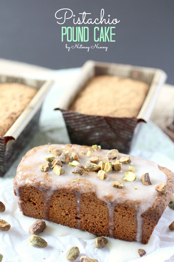 This pistachio pound cake is PACKED full of pistachios and made with white whole wheat flour. If you love nuts this pound cake is calling your name!