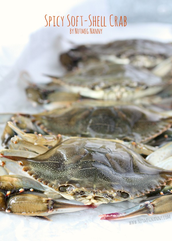 Soft shell crab still alive. 
