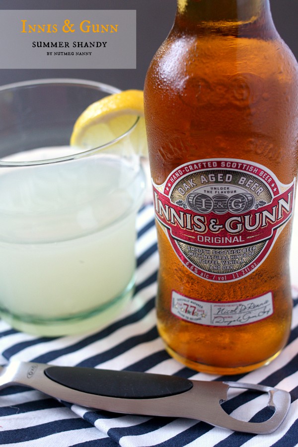 This Innis & Gunn summer shandy takes delicious oak aged beer and combines it with sweet and tangy lemonade. So refreshing and perfect for summertime sipping!