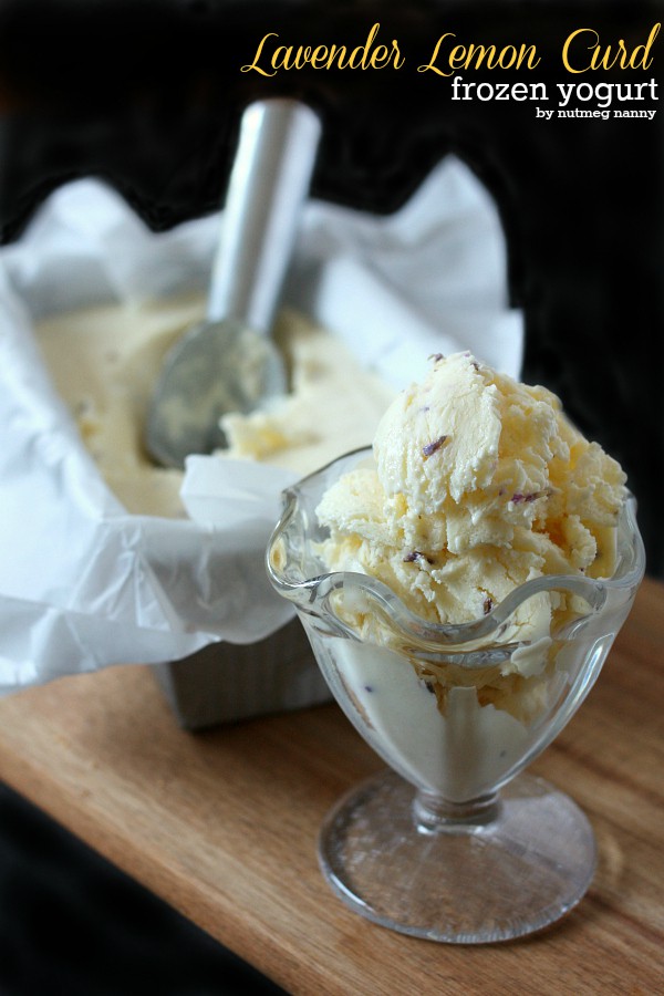 Lavender Lemon Curd Frozen Yogurt by Nutmeg Nanny This lavender lemon curd frozen yogurt takes just a few ingredients to make and is perfect for summer. Plus you can make the curd right in the Vitamix!