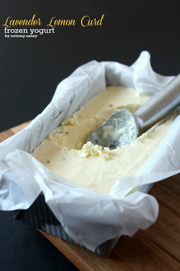 Lavender Lemon Curd Frozen Yogurt by Nutmeg Nanny This lavender lemon curd frozen yogurt takes just a few ingredients to make and is perfect for summer. Plus you can make the curd right in the Vitamix!