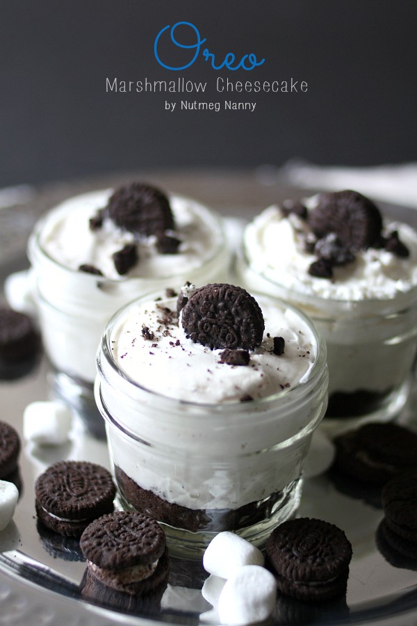 No-Bake Oreo Marshmallow Cheesecake by Nutmeg Nanny