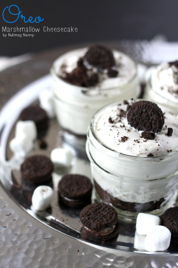 No-Bake Oreo Marshmallow Cheesecake by Nutmeg Nanny