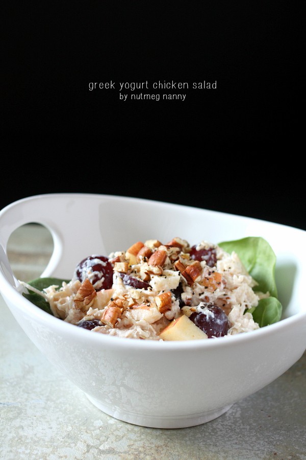 Greek Yogurt Chicken Salad by Nutmeg Nanny Greek Yogurt Chicken Salad by Nutmeg Nanny