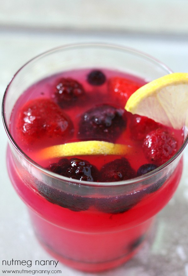 Homemade Blueberry Vodka and Lemonade Cocktail by Nutmeg Nanny This homemade blueberry vodka stars perfectly in this refreshing lemonade cocktail. So easy to make and perfect for summertime sipping! You'll love this!