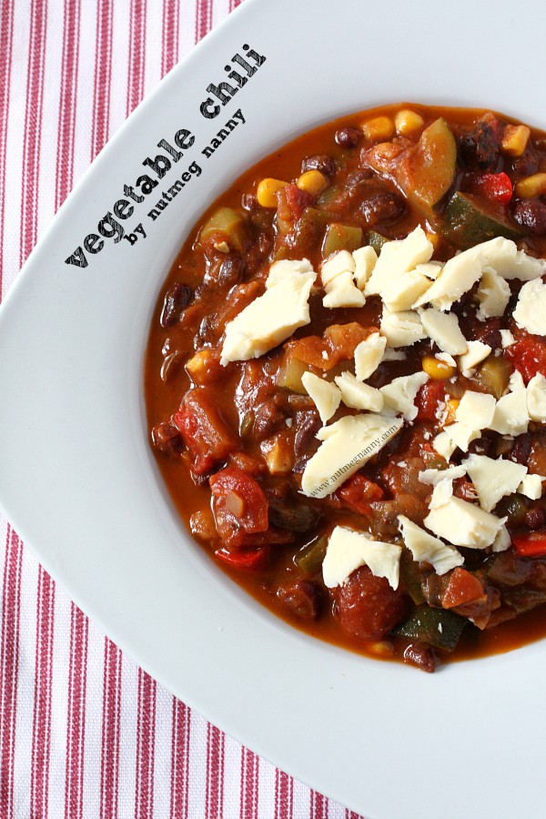 Easy Vegetable Chili by Nutmeg Nanny Easy Vegetable Chili by Nutmeg Nanny