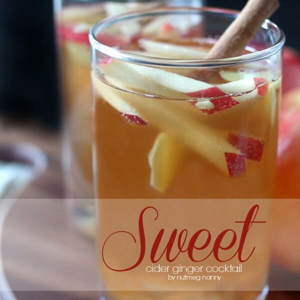 Sweet Cider Ginger Cocktail by Nutmeg Nanny