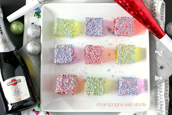Champagne Jello Shots via Nutmeg Nanny