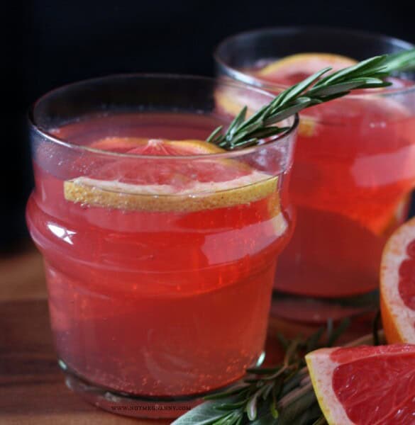 Grapefruit Rosemary and Sage Spritzer by Nutmeg Nanny