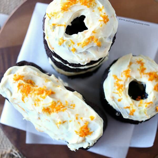 Chocolate Orange Baked Doughnuts by Nutmeg Nanny