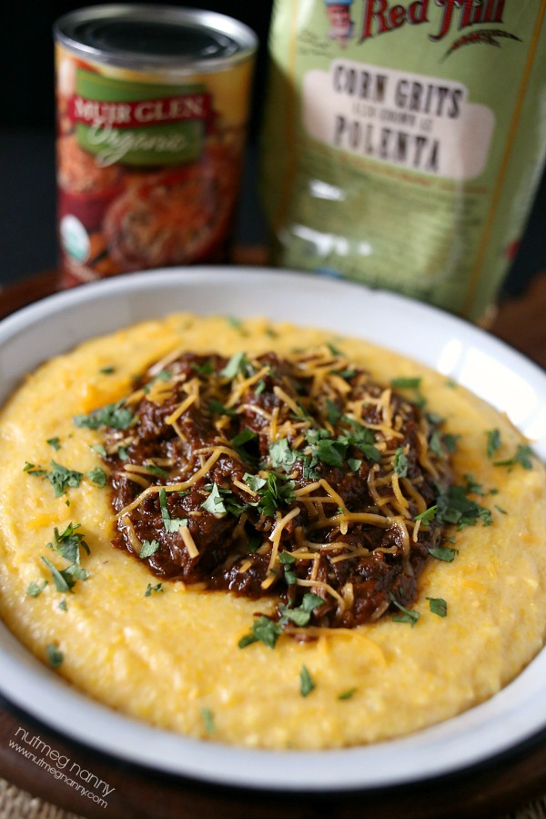 Short Rib Chili topped with cilantro. 