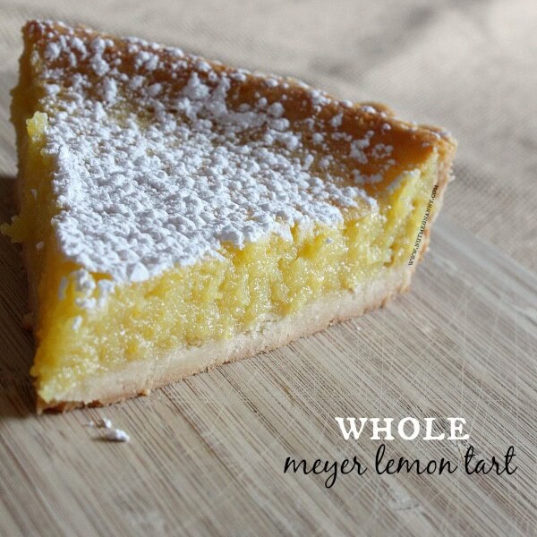 Whole Meyer Lemon Tart by Nutmeg Nanny