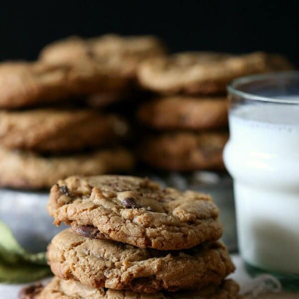 Espresso Salted Chocolate Chip Cookies by Nutmeg Nanny