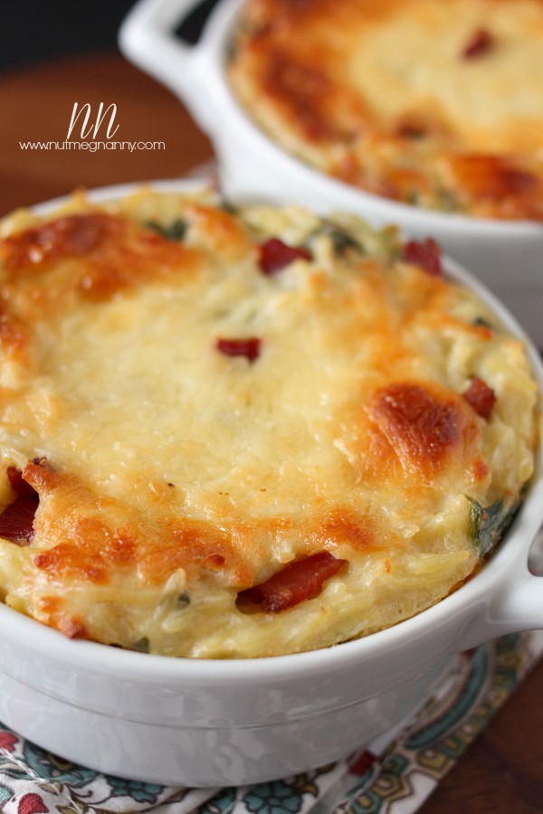 Orzo, Bacon and Greens with Cauliflower Cheese Sauce by Nutmeg Nanny Orzo, Bacon and Greens with Cauliflower Cheese Sauce by Nutmeg Nanny