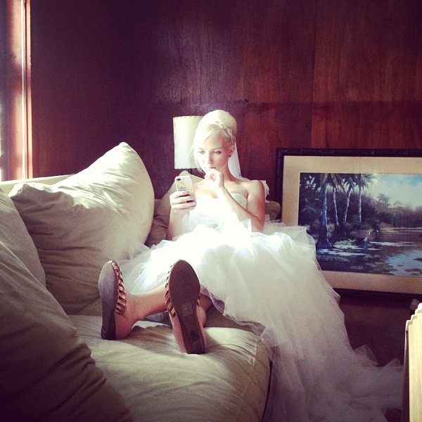 Beautiful Bride on Wedding Day {Nutmeg Nanny}